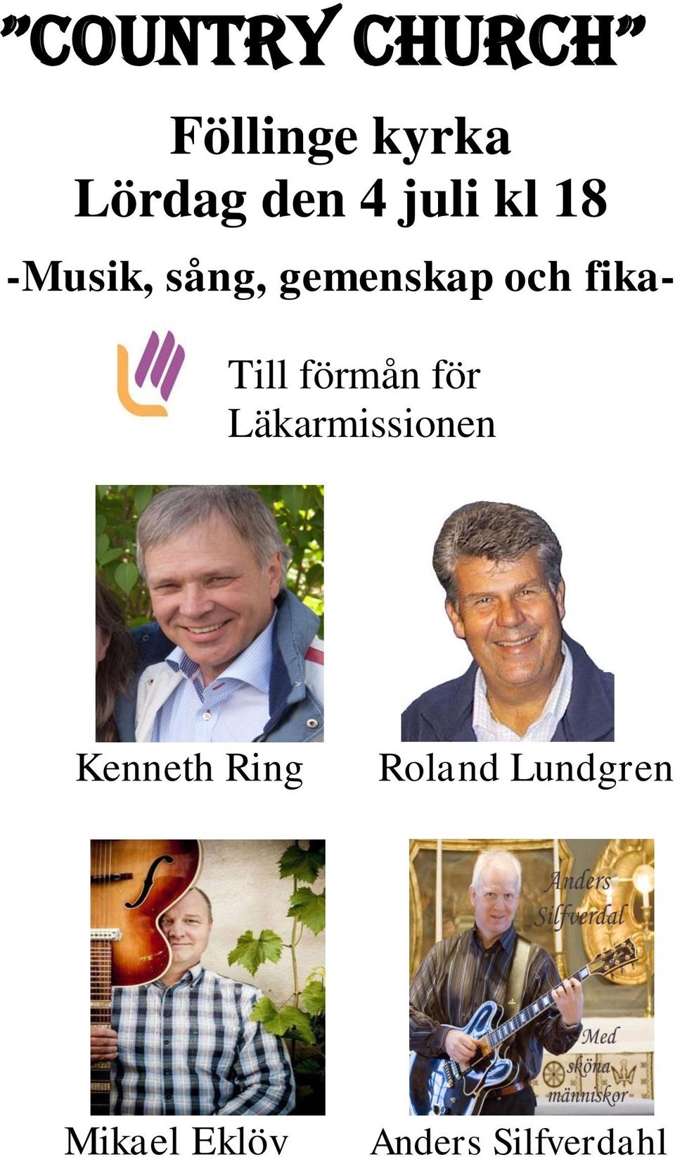 Till förmån för Läkarmissionen Kenneth Ring