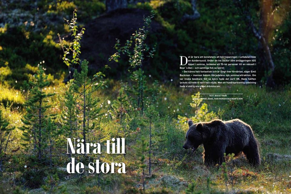 Det känns helt fantastiskt och är långt över förväntan, säger Emil Backman mannen bakom Härjedalens nya sommarattraktion.