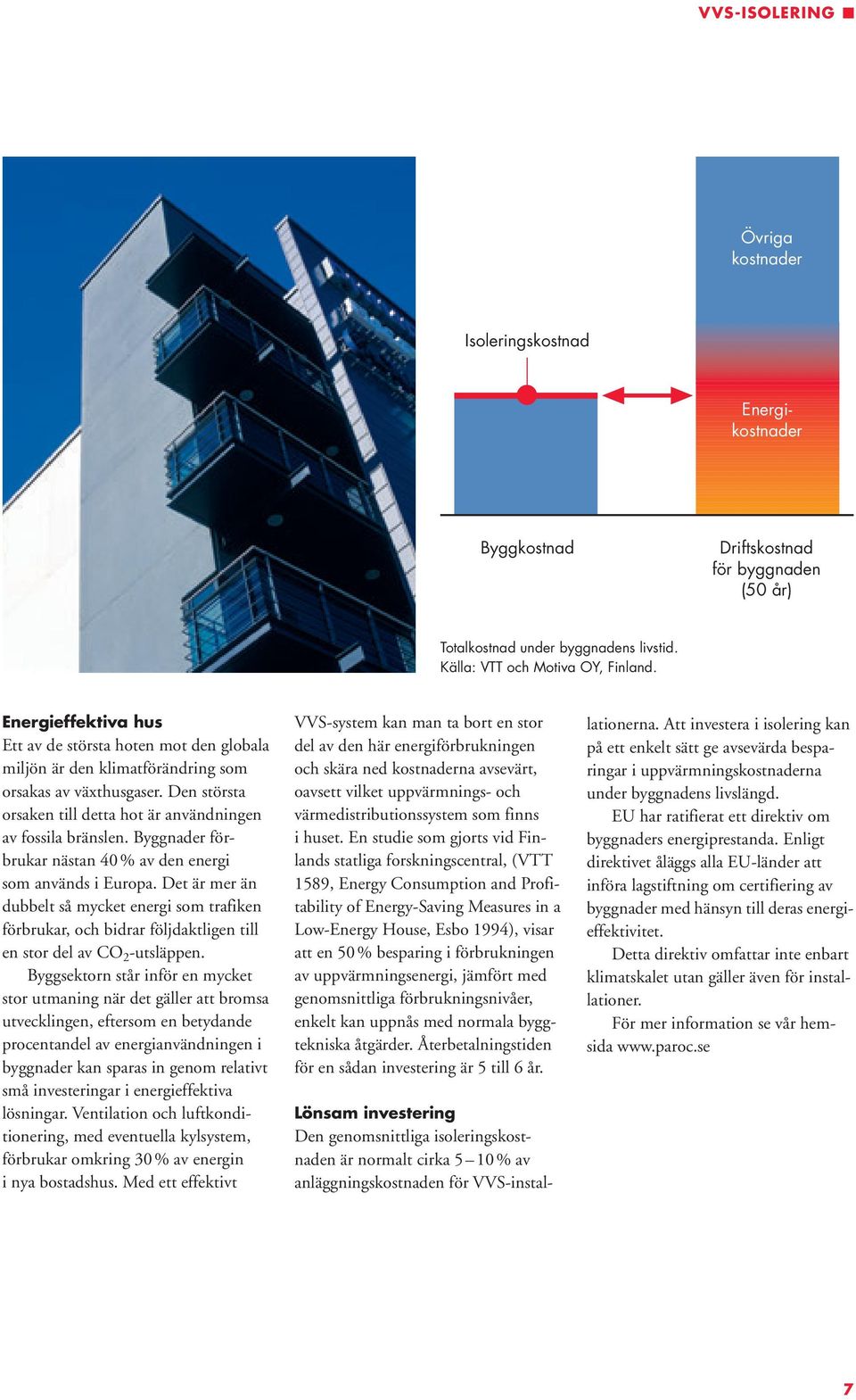 Byggnader förbrukar nästan 40 % av den energi som används i Europa. Det är mer än dubbelt så mycket energi som trafiken förbrukar, och bidrar följdaktligen till en stor del av CO 2 -utsläppen.