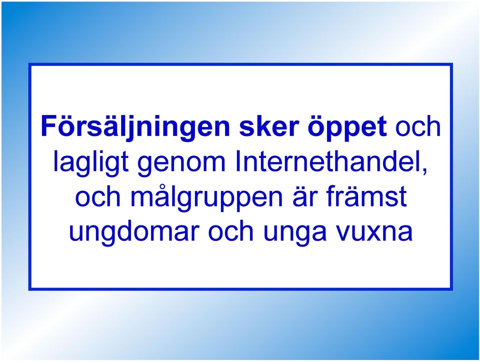 Internethandel, och