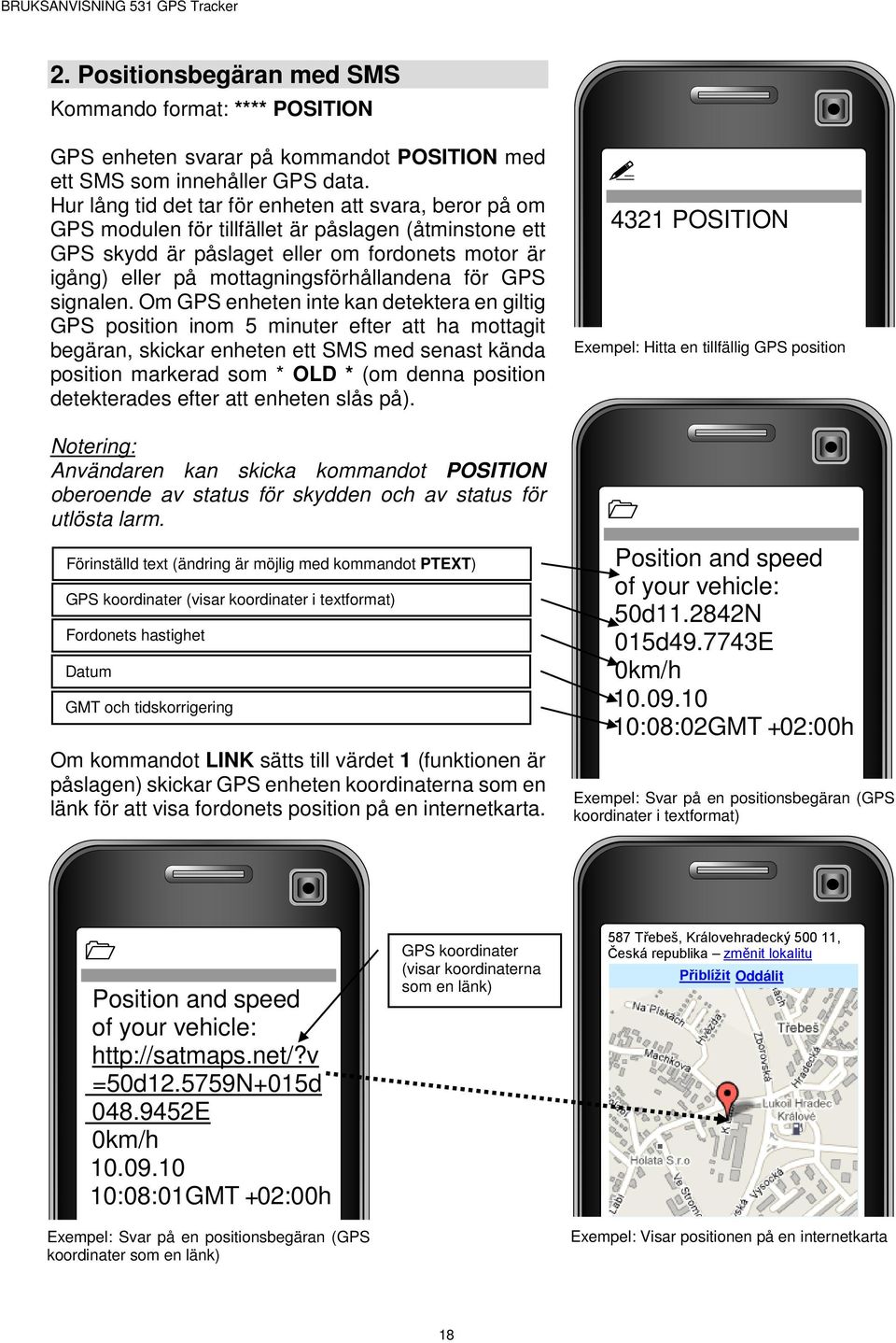 mottagningsförhållandena för GPS signalen.
