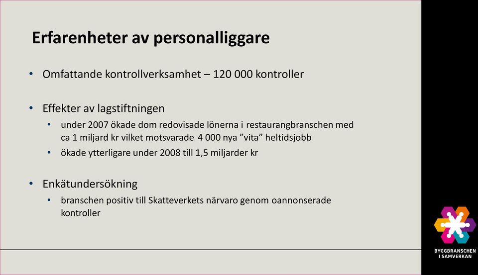 kr vilket motsvarade 4 000 nya vita heltidsjobb ökade ytterligare under 2008 till 1,5