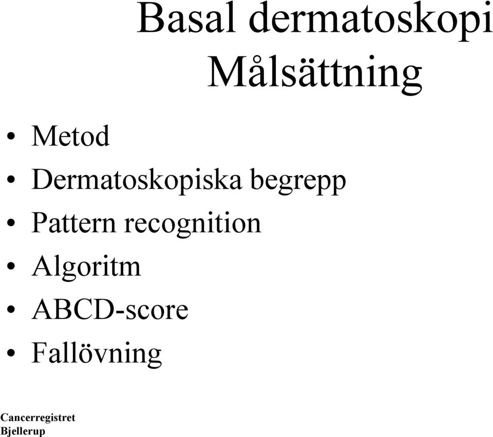 Pattern recognition Algoritm