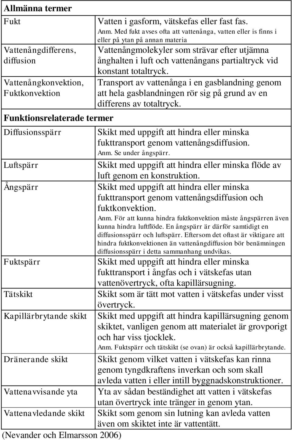 totaltryck. Transport av vattenånga i en gasblandning genom att hela gasblandningen rör sig på grund av en differens av totaltryck.