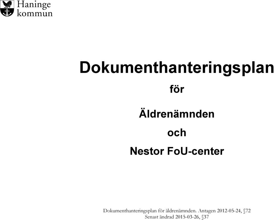 FoU-center  äldrenämnden.