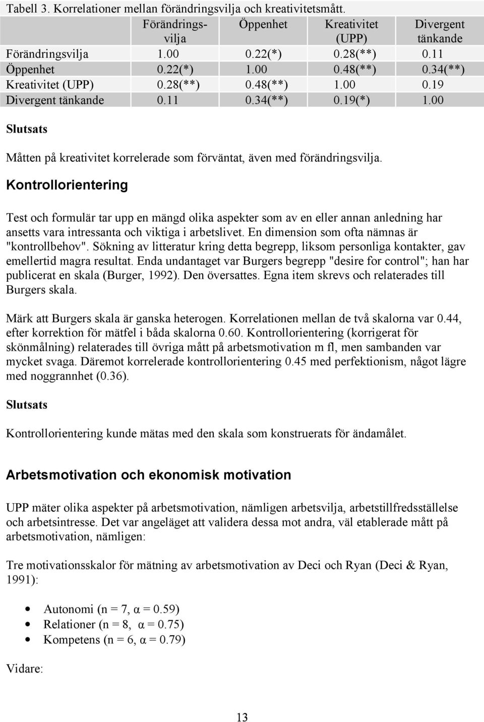 Kontrollorientering Test och formulär tar upp en mängd olika aspekter som av en eller annan anledning har ansetts vara intressanta och viktiga i arbetslivet.