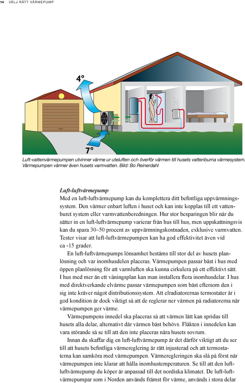 Den värmer enbart luften i huset och kan inte kopplas till ett vattenburet system eller varmvattenberedningen.