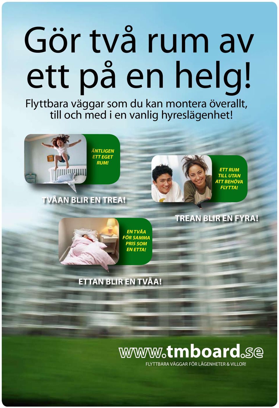 vanlig hyreslägenhet! ÄNTLIGEN ETT EGET RUM! TVÅAN BLIR EN TREA!