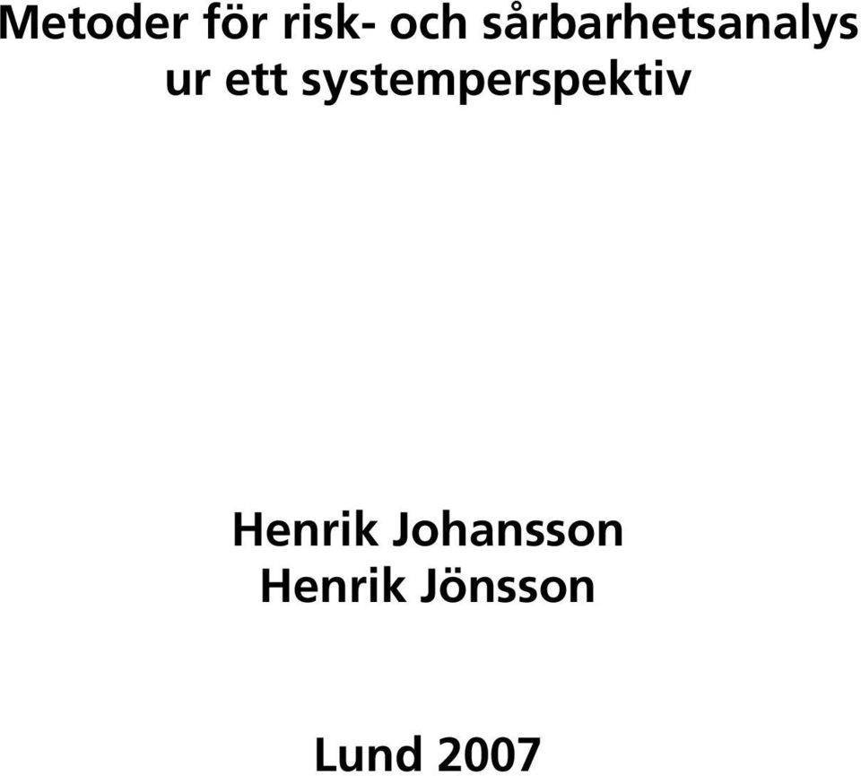 systemperspektiv Henrik