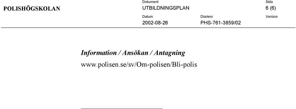 Information / Ansökan /