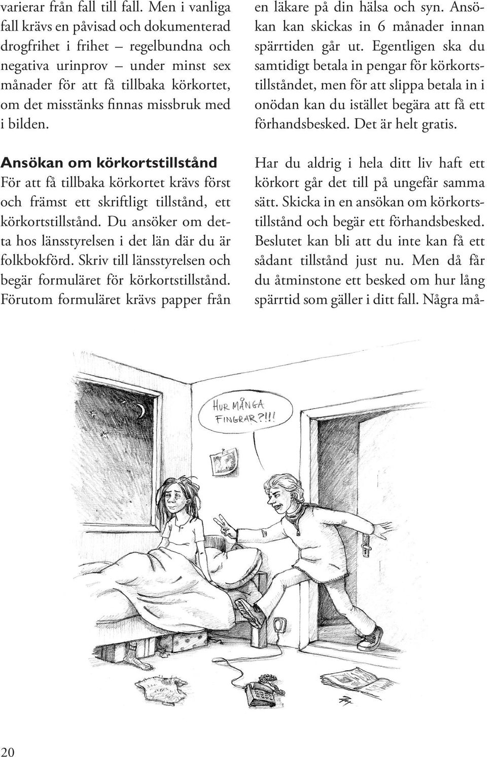 i bilden. Ansökan om körkortstillstånd För att få tillbaka körkortet krävs först och främst ett skriftligt tillstånd, ett körkortstillstånd.