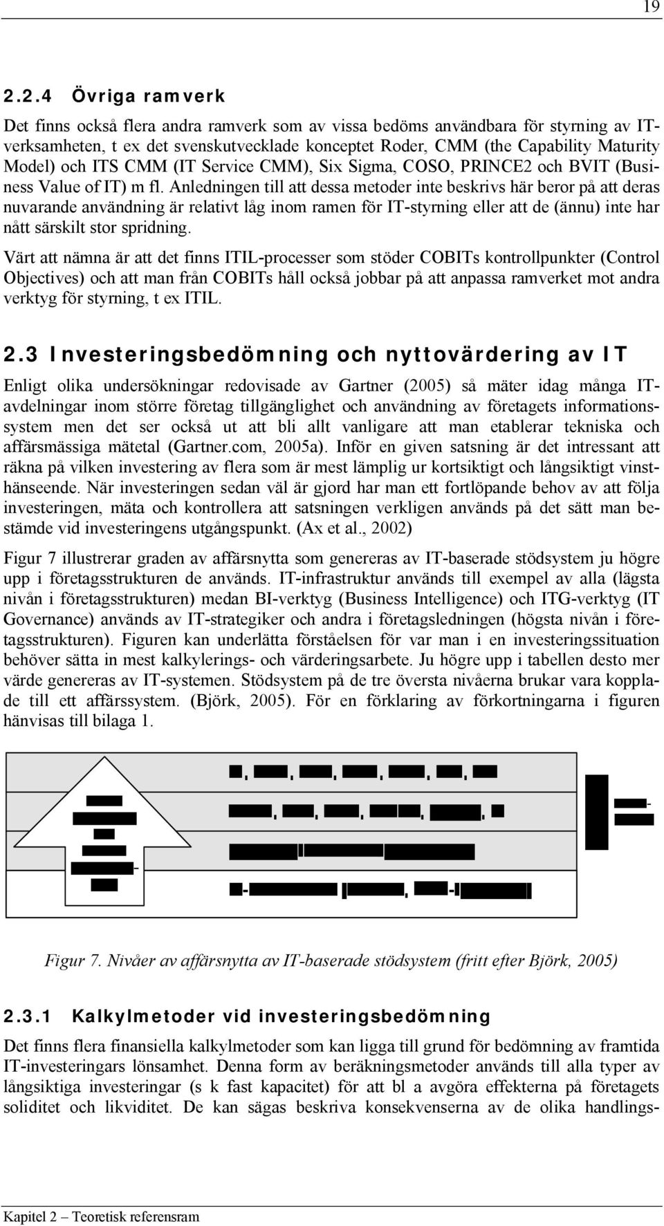 Anledningen till att dessa metoder inte beskrivs här beror på att deras nuvarande användning är relativt låg inom ramen för IT-styrning eller att de (ännu) inte har nått särskilt stor spridning.