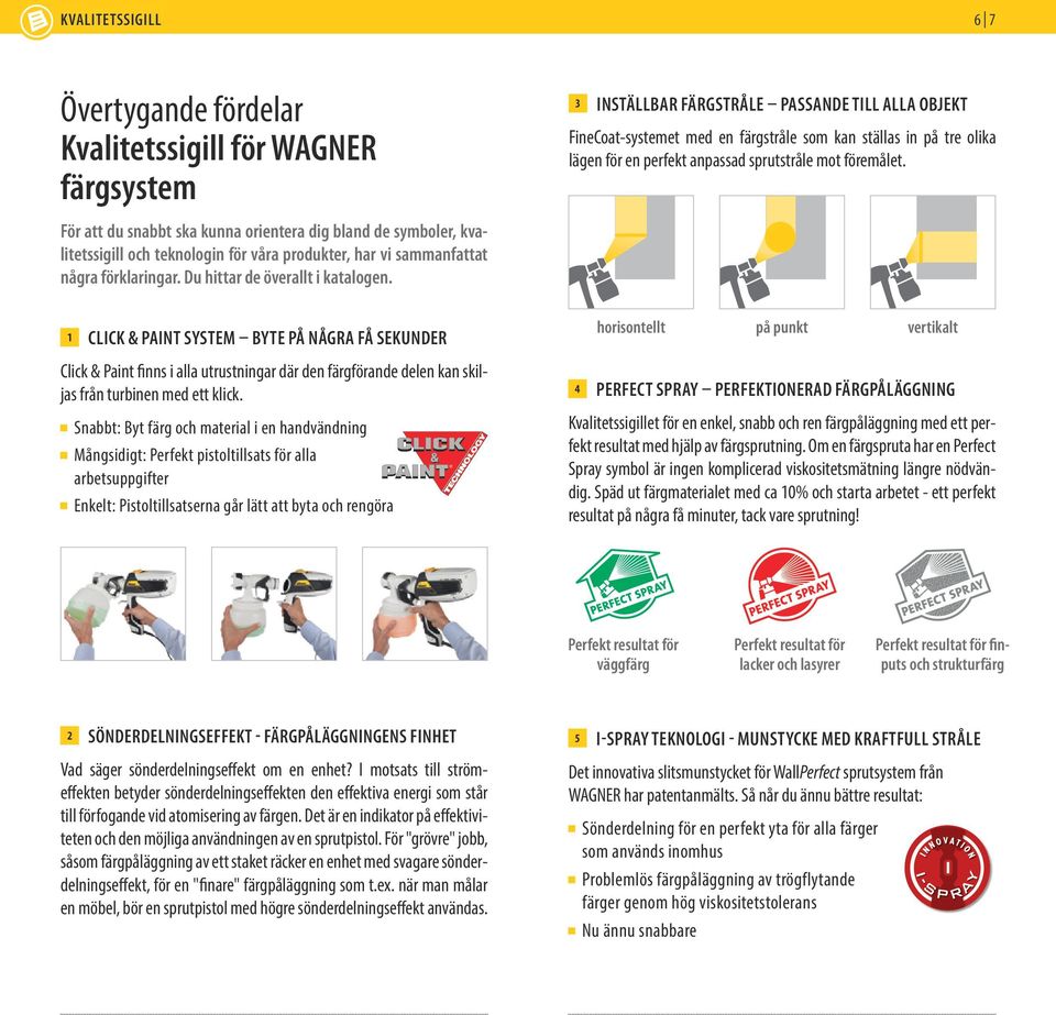 För att du snabbt ska kunna orientera dig bland de symboler, kvalitetssigill och teknologin för våra produkter, har vi sammanfattat några förklaringar. Du hittar de överallt i katalogen.