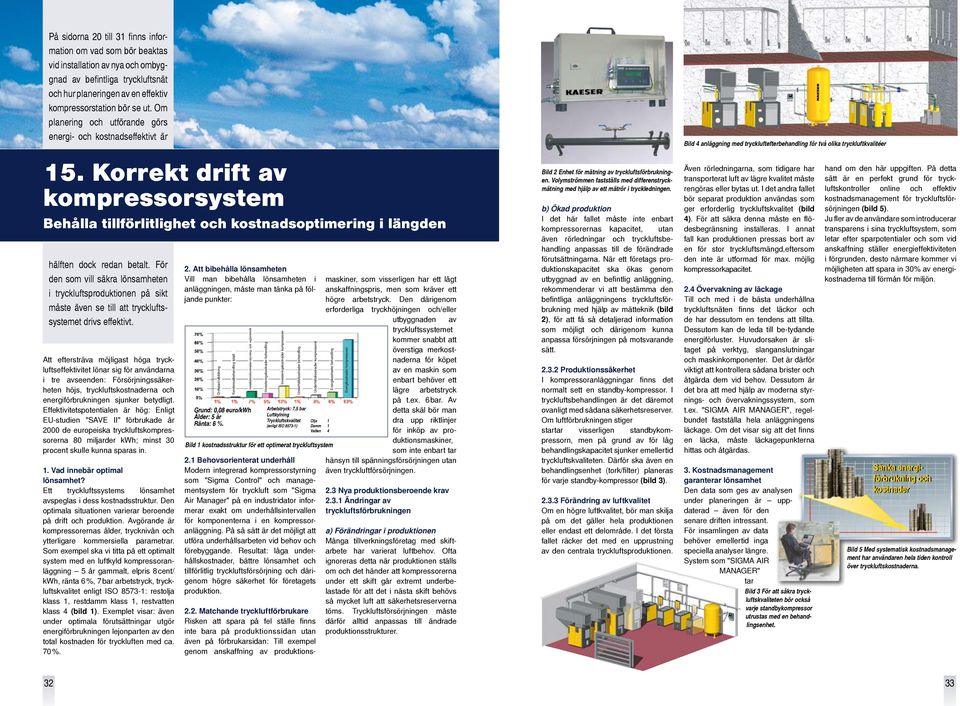 För den som vill säkra lönsamheten i tryckluftsproduktionen på sikt måste även se till att tryckluftssystemet drivs effektivt.