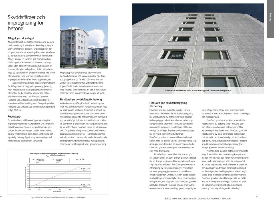 Alfagel 400 är en tixotrop gel. Produkten kan därför appliceras även vid solsken och blåsigt väder, utan att den verksamma substansen avdunstar från ytan.