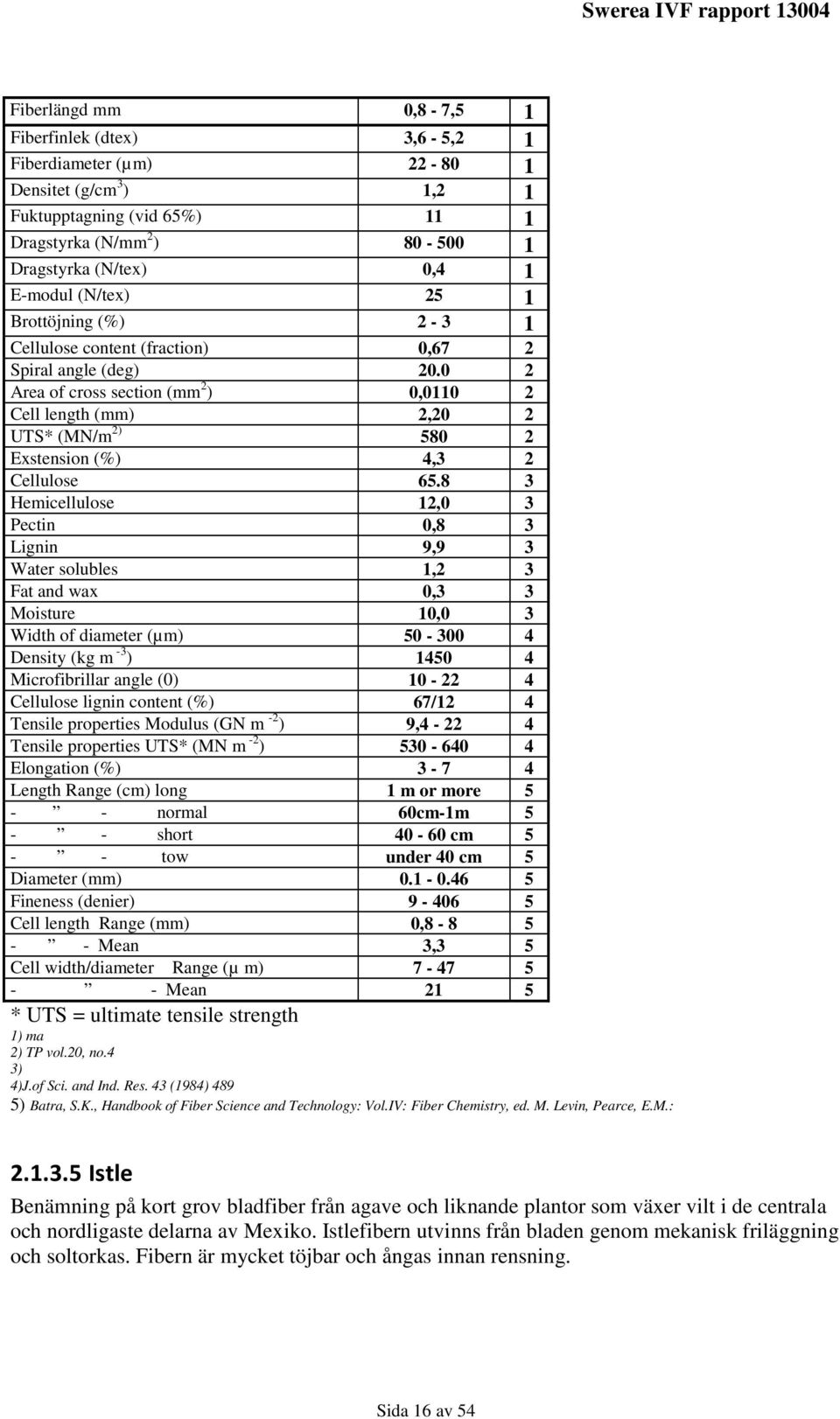 0 2 Area of cross section (mm 2 ) 0,0110 2 Cell length (mm) 2,20 2 UTS* (MN/m 2) 580 2 Exstension (%) 4,3 2 Cellulose 65.