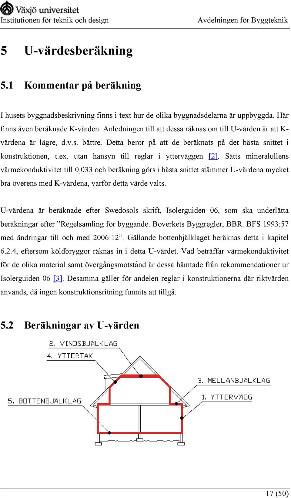 utan hänsyn till reglar i ytterväggen [2].