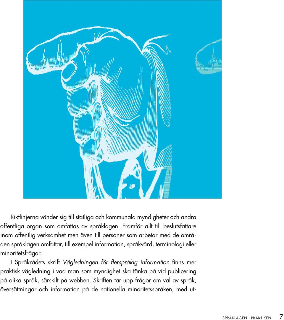 språkvård, terminologi eller minoritetsfrågor.