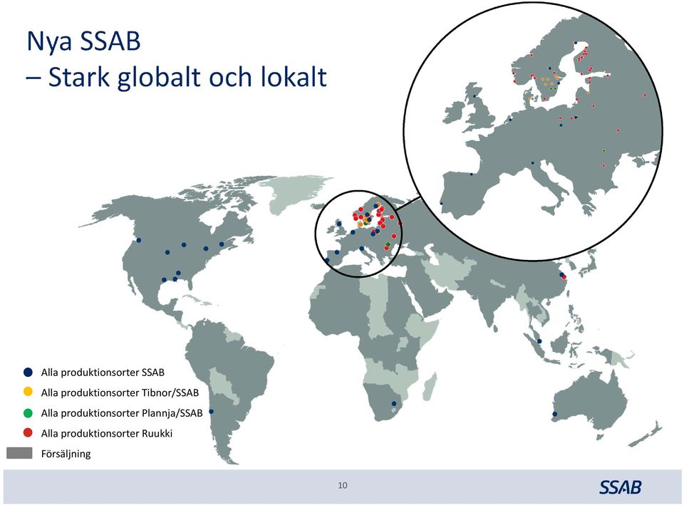 Tibnor/SSAB Alla produktionsorter