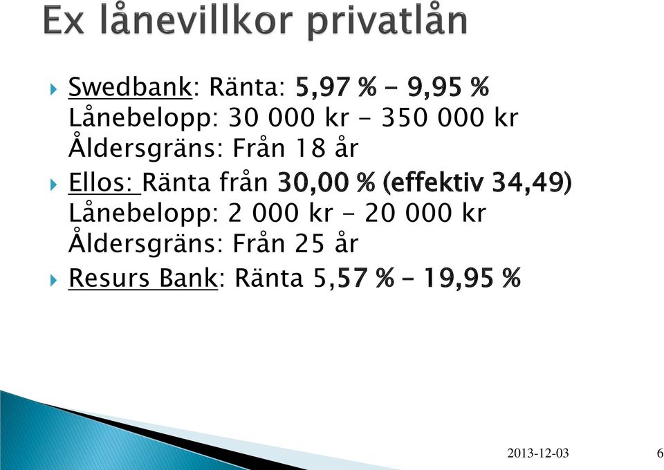 % (effektiv 34,49) Lånebelopp: 2 000 kr - 20 000 kr