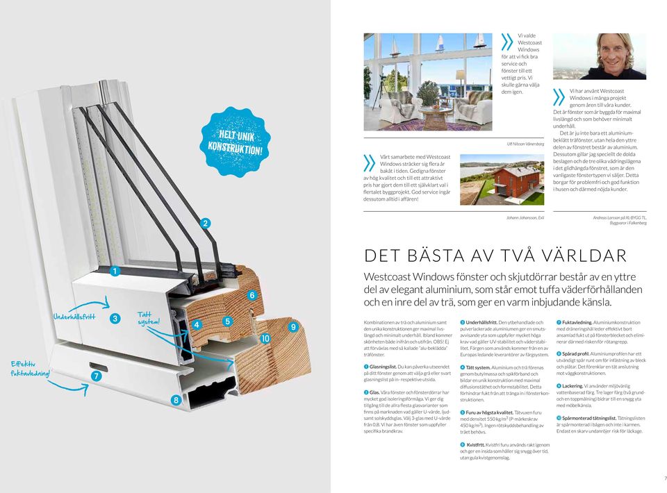 Vi valde Westcoast för att vi fick bra service och fönster till ett vettigt pris. Vi skulle gärna välja dem igen.