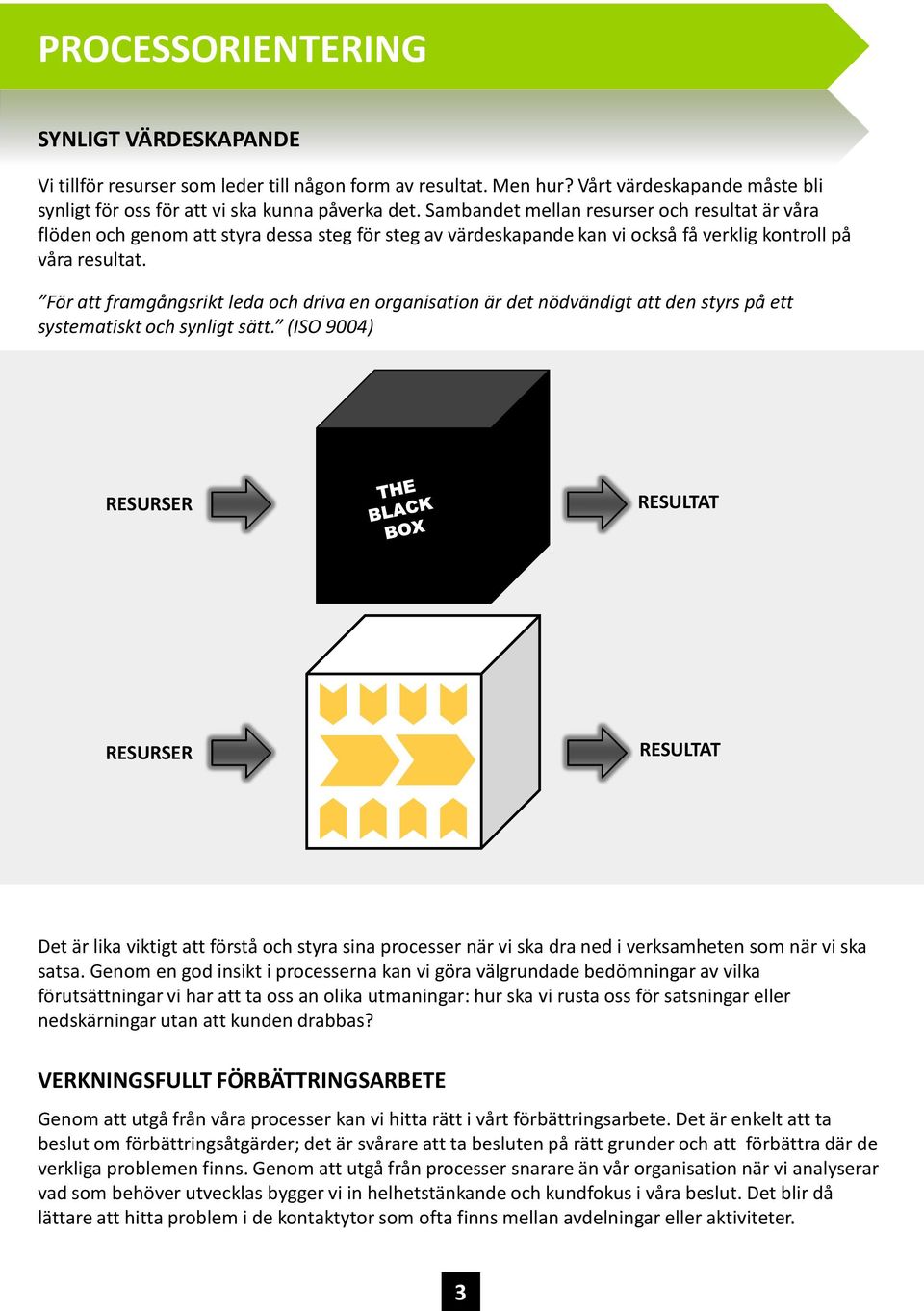 För att framgångsrikt leda och driva en organisation är det nödvändigt att den styrs på ett systematiskt och synligt sätt.