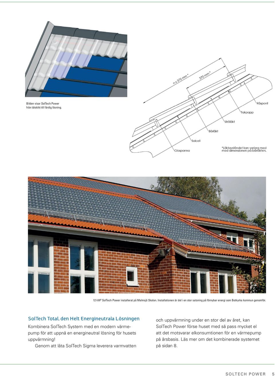 SolTech Total, den Helt Energineutrala Lösningen Kombinera SolTech System med en modern värmepump för att uppnå en energineutral lösning för husets