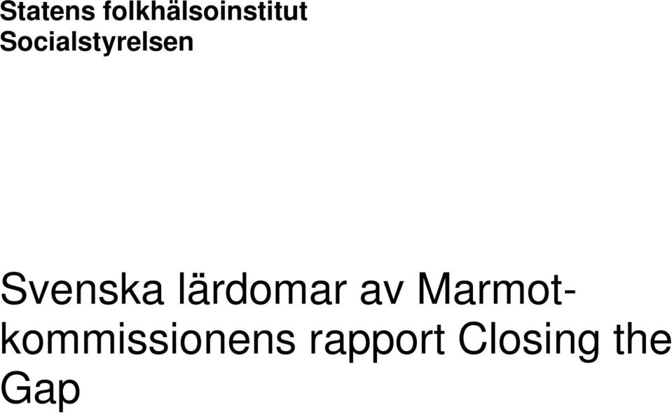 lärdomar av