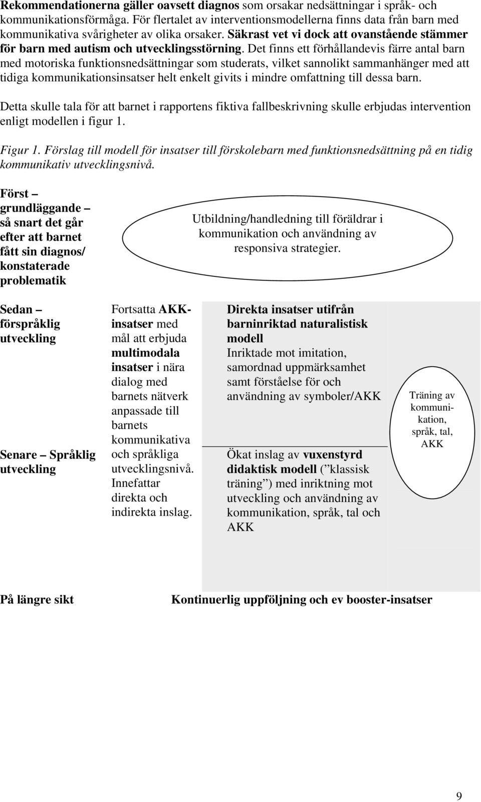 Det finns ett förhållandevis färre antal barn med motoriska funktionsnedsättningar som studerats, vilket sannolikt sammanhänger med att tidiga kommunikationsinsatser helt enkelt givits i mindre