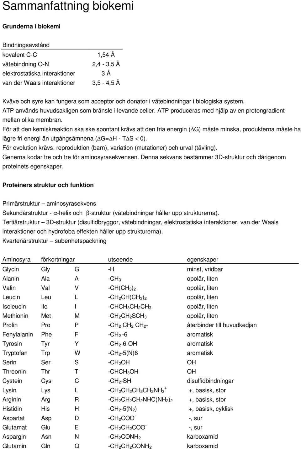 För att den kemiskreaktion ska ske spontant krävs att den fria energin ( G) måste minska, produkterna måste ha lägre fri energi än utgångsämnena ( G= - T S < 0).