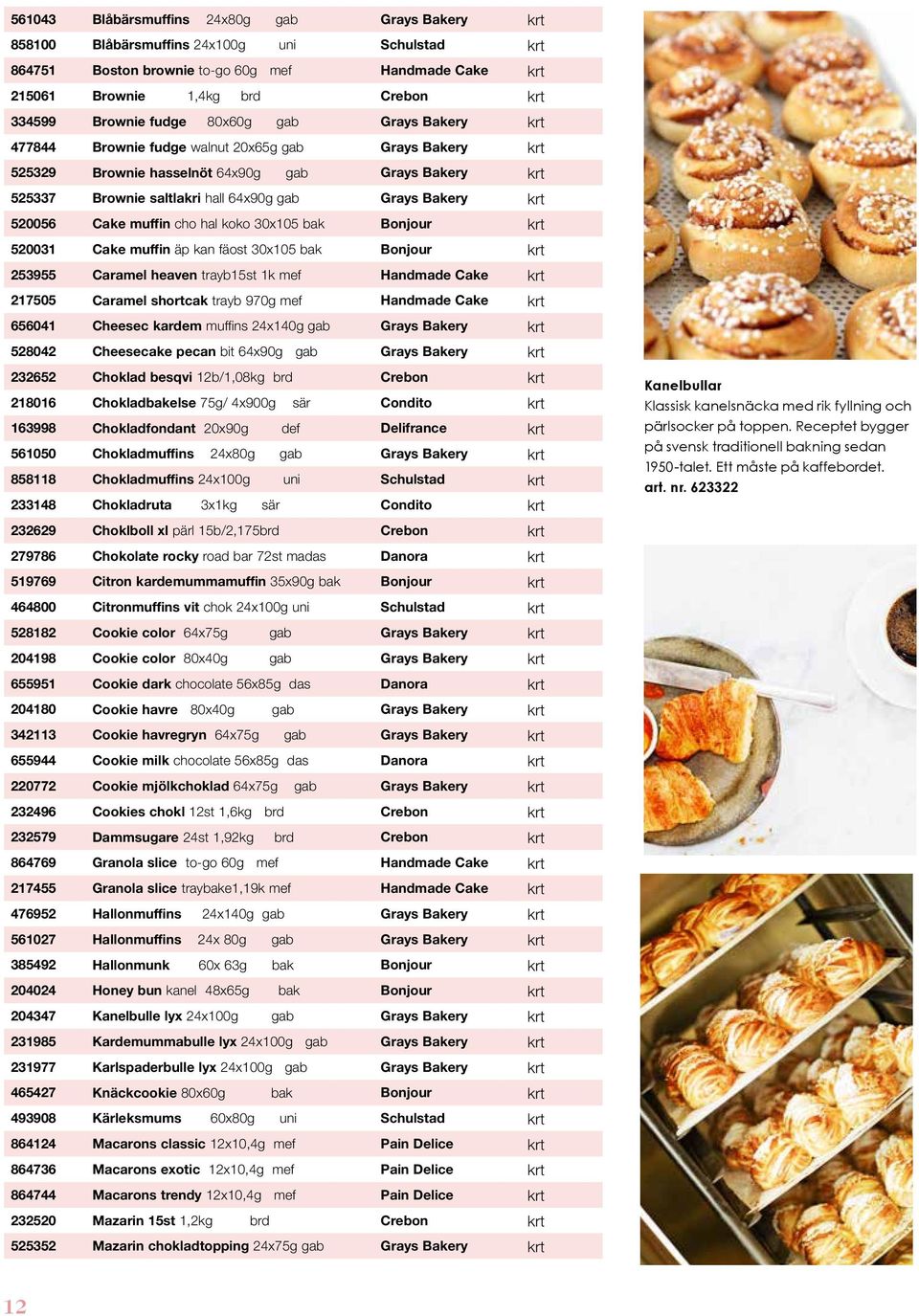 Bakery krt 520056 Cake muffin cho hal koko 30x105 bak Bonjour krt 520031 Cake muffin äp kan fäost 30x105 bak Bonjour krt 253955 Caramel heaven trayb15st 1k mef Handmade Cake krt 217505 Caramel