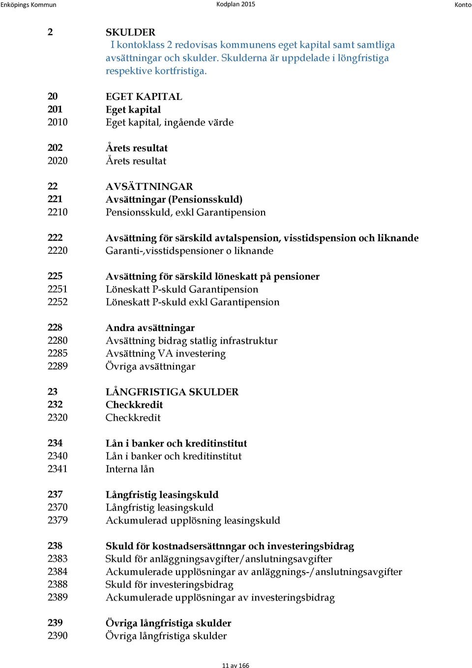 Avsättning för särskild avtalspension, visstidspension och liknande 2220 Garanti-,visstidspensioner o liknande 225 Avsättning för särskild löneskatt på pensioner 2251 Löneskatt P-skuld Garantipension