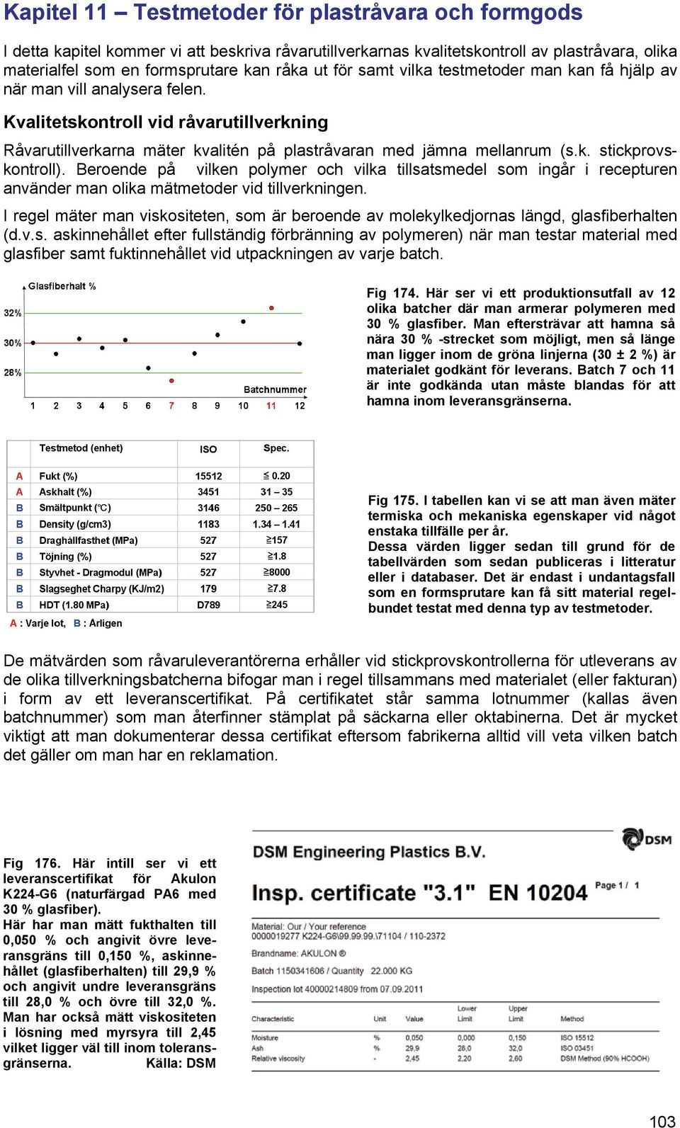 Beroende på vilken polymer och vilka tillsatsmedel som ingår i recepturen använder man olika mätmetoder vid tillverkningen.