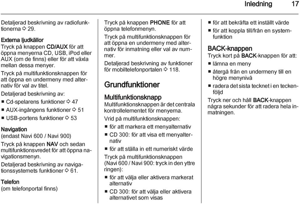 Tryck på multifunktionsknappen för att öppna en undermeny med alternativ för val av titel.