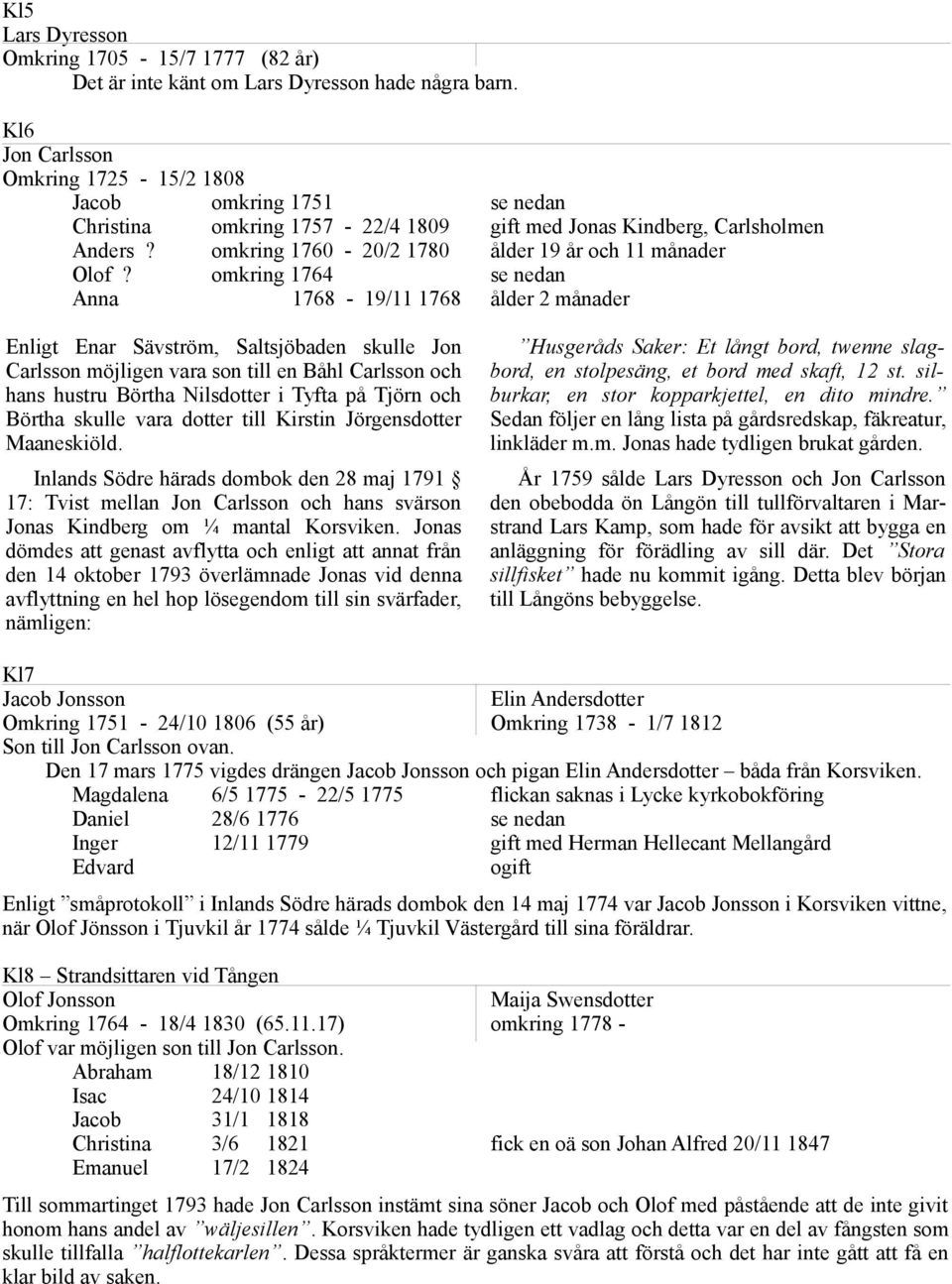 omkring 1760-20/2 1780 ålder 19 år och 11 månader Olof?