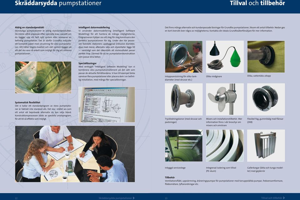 Det är därför Grundfos erbjuder ett komplett paket med utrustning för våra pumpstationer.