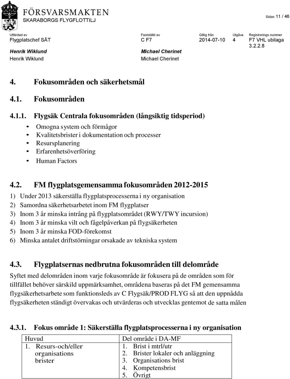 flygplatsområdet (RWY/TWY incursion) 4) Inom 3 