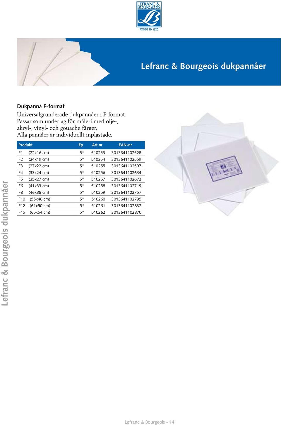 Lefranc & Bourgeois dukpannåer F1 (22x16 cm) 5* 510253 3013641102528 F2 (24x19 cm) 5* 510254 3013641102559 F3 (27x22 cm) 5* 510255 3013641102597 F4 (33x24 cm) 5*
