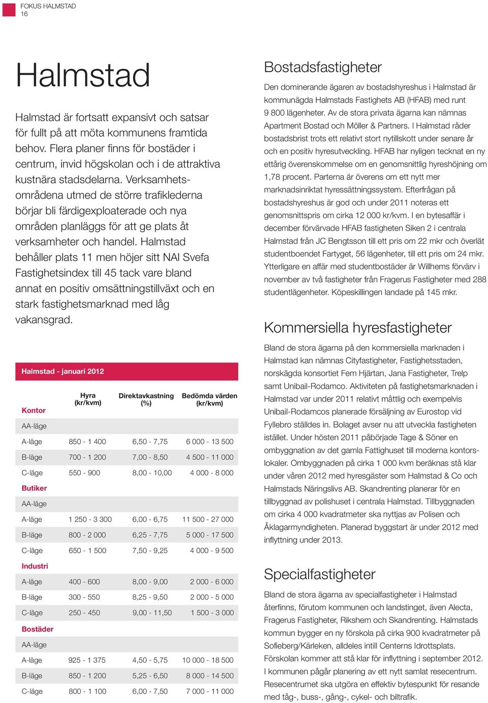 Verksamhetsområdena utmed de större trafiklederna börjar bli färdigexploaterade och nya områden planläggs för att ge plats åt verksamheter och handel.