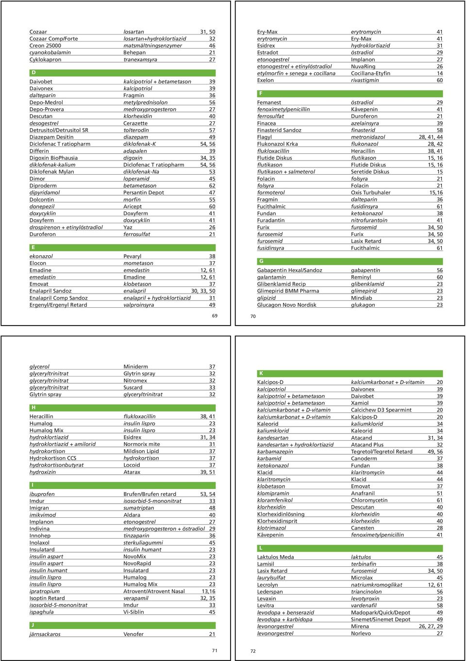 57 Diazepam Desitin diazepam 49 Diclofenac T ratiopharm diklofenak-k 54, 56 Differin adapalen 39 Digoxin BioPhausia digoxin 34, 35 diklofenak-kalium Diclofenac T ratiopharm 54, 56 Diklofenak Mylan