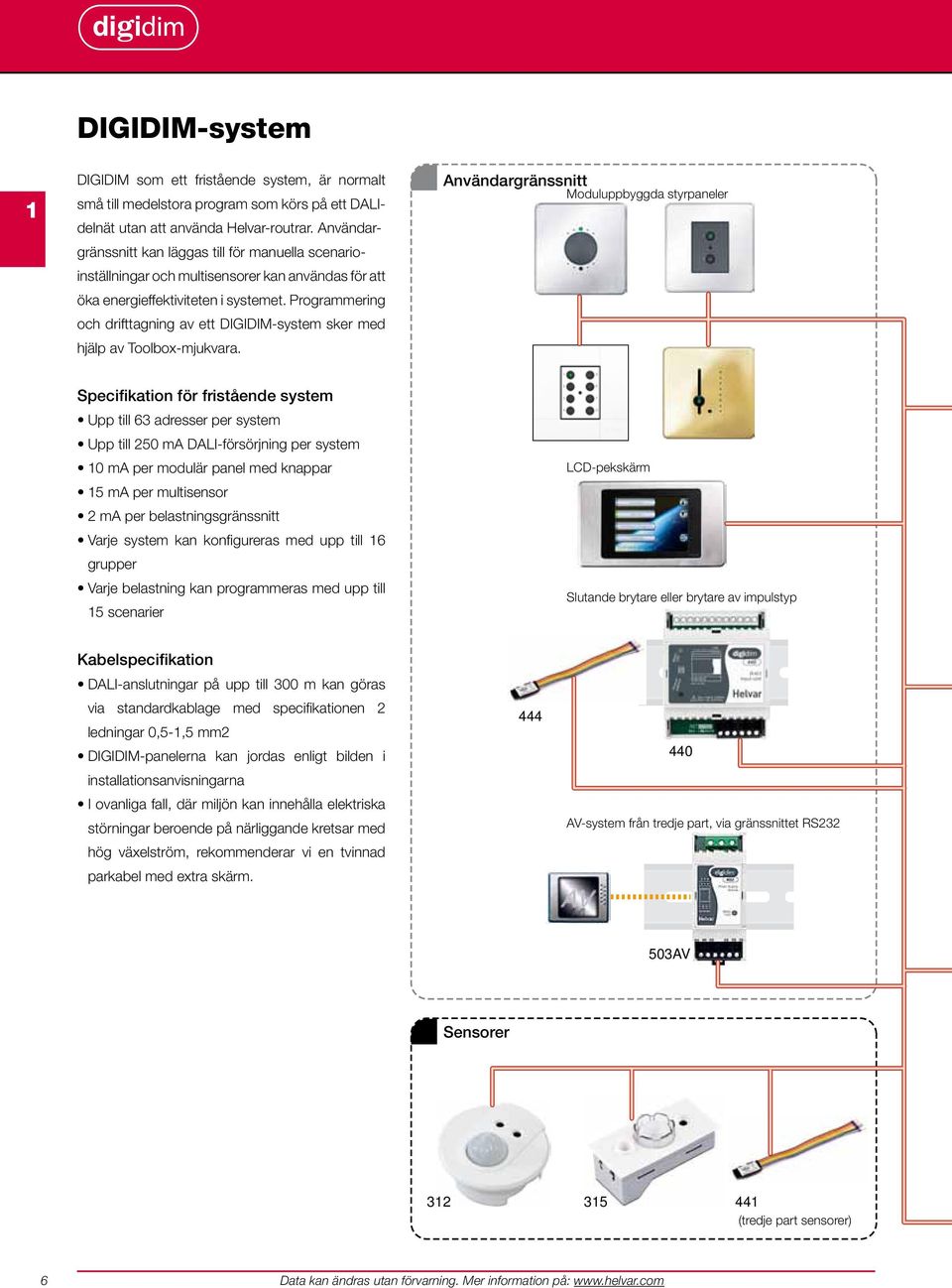 Programmering och drifttagning av ett DIGIDIM-system sker med hjälp av Toolbox-mjukvara.