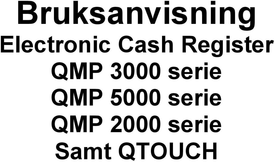 Register QMP 3000 serie