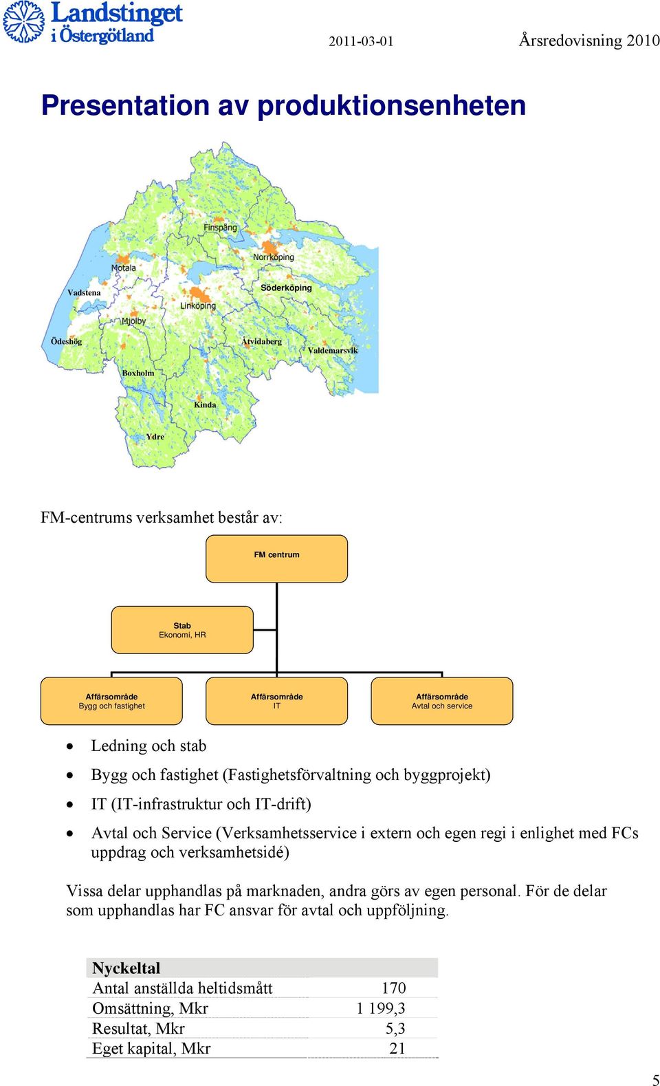 (IT-infrastruktur och IT-drift) Avtal och Service (Verksamhetsservice i extern och egen regi i enlighet med FCs uppdrag och verksamhetsidé) Vissa delar upphandlas på marknaden, andra