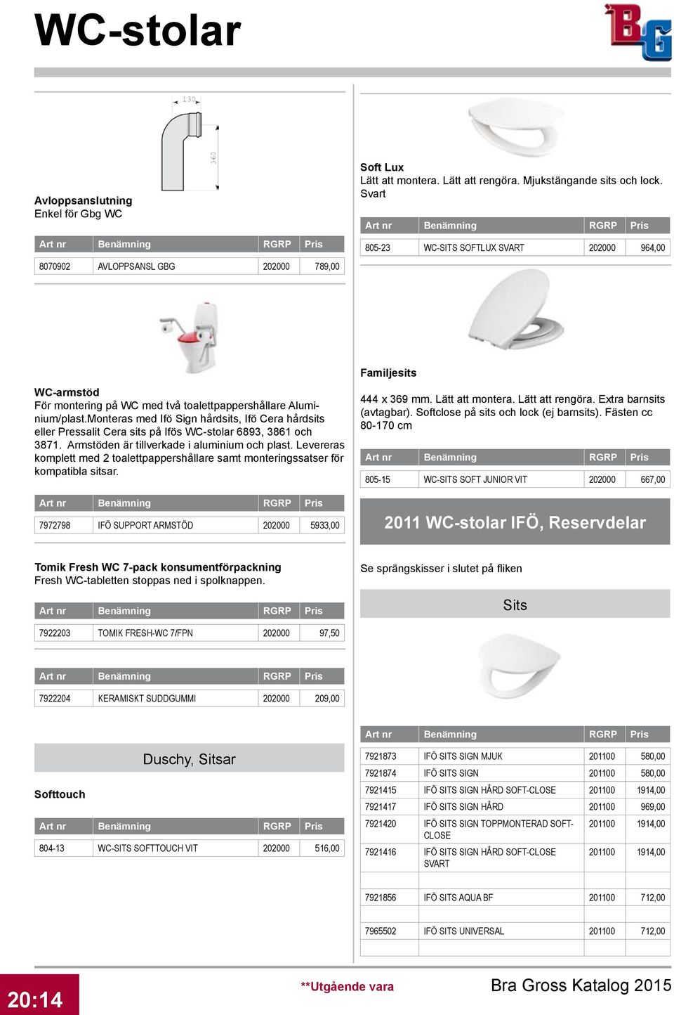 Monteras med Ifö Sign hårdsits, Ifö Cera hårdsits eller Pressalit Cera sits på Ifös WC-stolar 6893, 3861 och 3871. Armstöden är tillverkade i aluminium och plast.