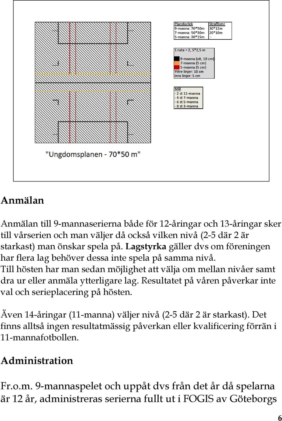 Till hösten har man sedan möjlighet att välja om mellan nivåer samt dra ur eller anmäla ytterligare lag. Resultatet på våren påverkar inte val och serieplacering på hösten.