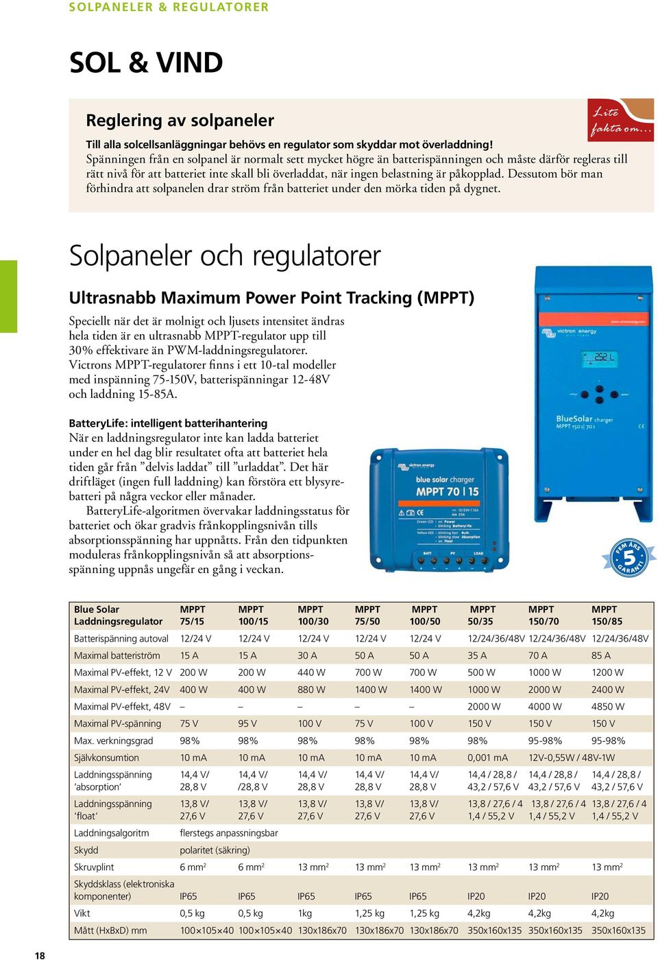 Dessutom bör man förhindra att solpanelen drar ström från batteriet under den mörka tiden på dygnet.