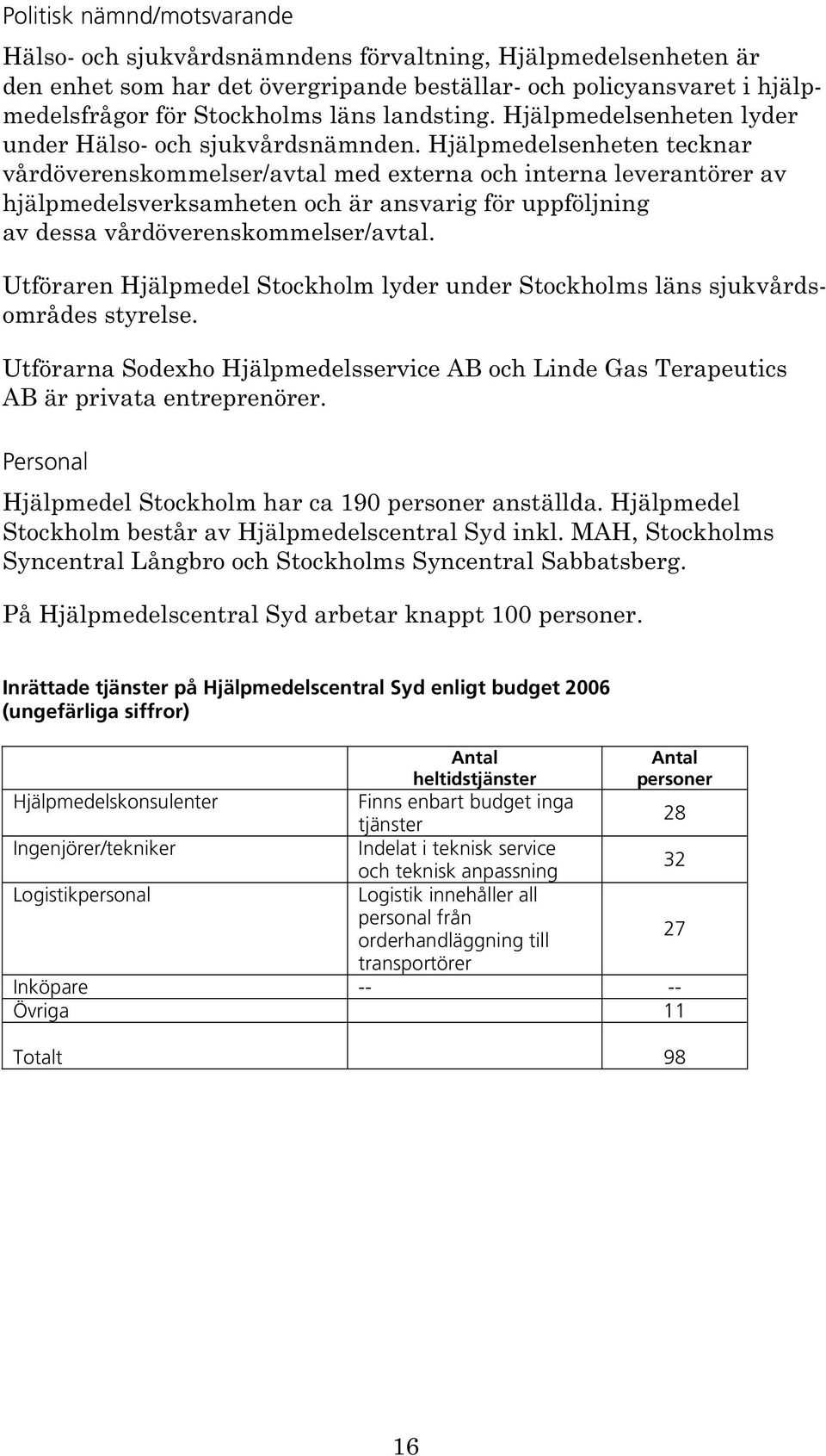 Hjälpmedelsenheten tecknar vårdöverenskommelser/avtal med externa och interna leverantörer av hjälpmedelsverksamheten och är ansvarig för uppföljning av dessa vårdöverenskommelser/avtal.