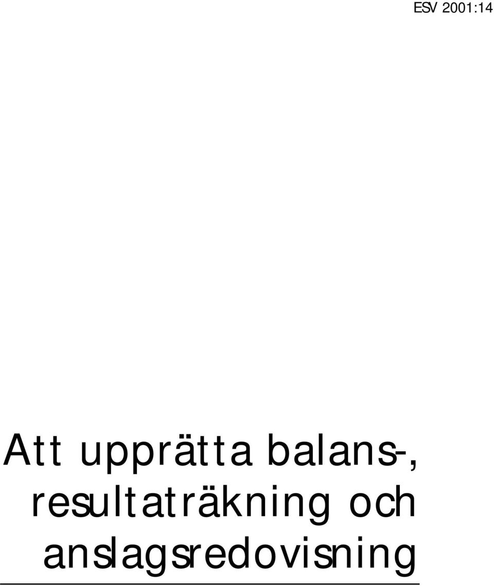 resultaträkning