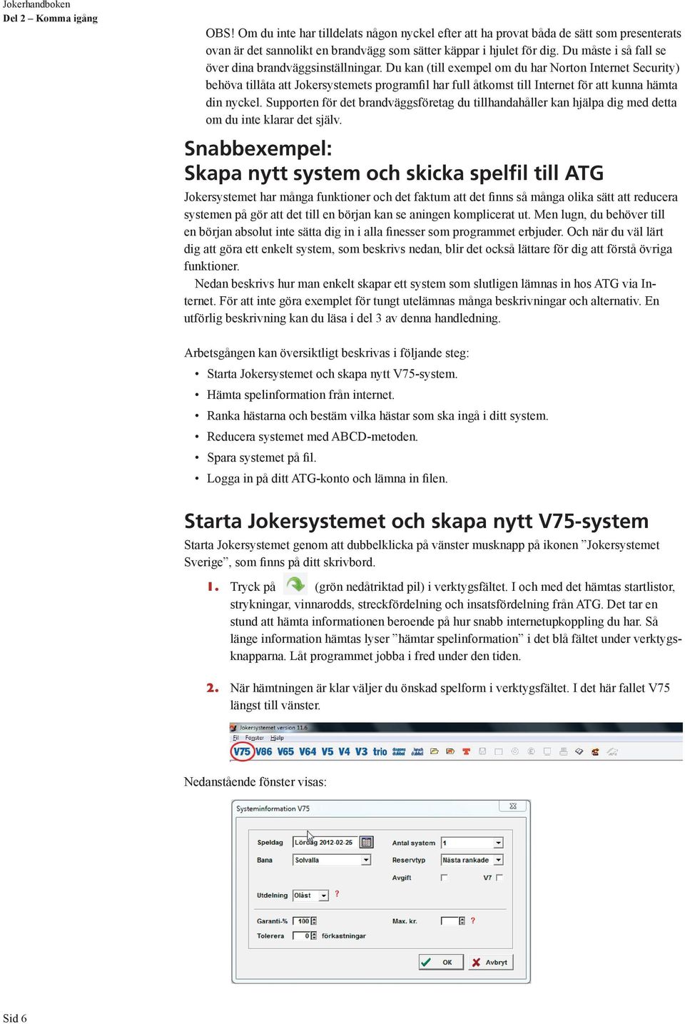 Du kan (till exempel om du har Norton Internet Security) behöva tillåta att Jokersystemets programfil har full åtkomst till Internet för att kunna hämta din nyckel.