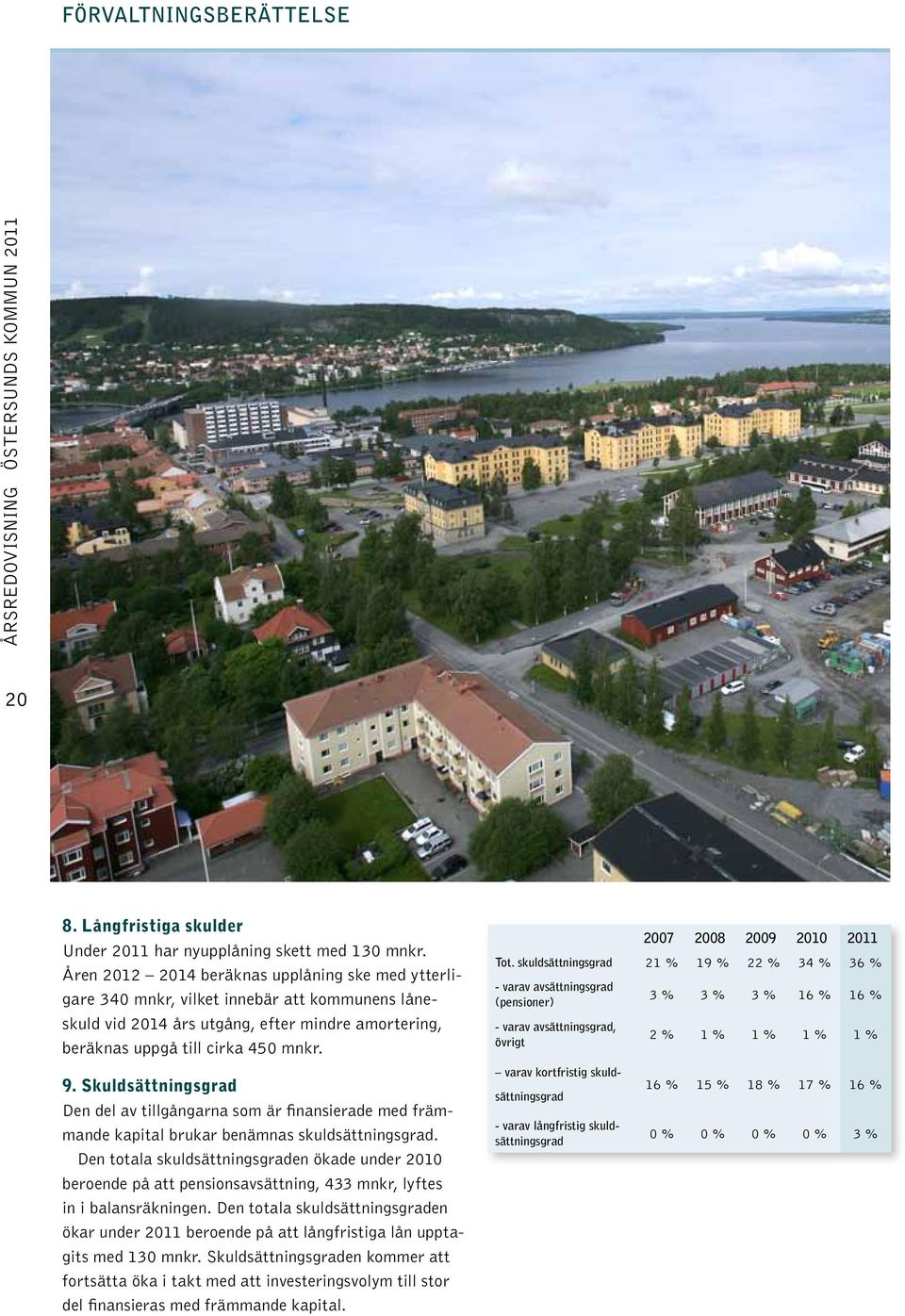 Skuldsättningsgrad Den del av tillgångarna som är finansierade med främmande kapital brukar benämnas skuldsättningsgrad.